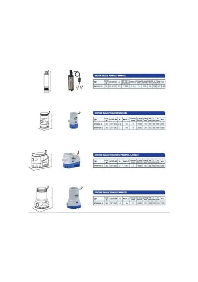 Skld12 G Kalem Dalgıç Pompa 12V - 18W-3Mt