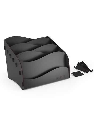 Design Otto Wavy Masaüstü Organizer Evrak Rafı - 6 Renk Siyah - 114808291 Siyah