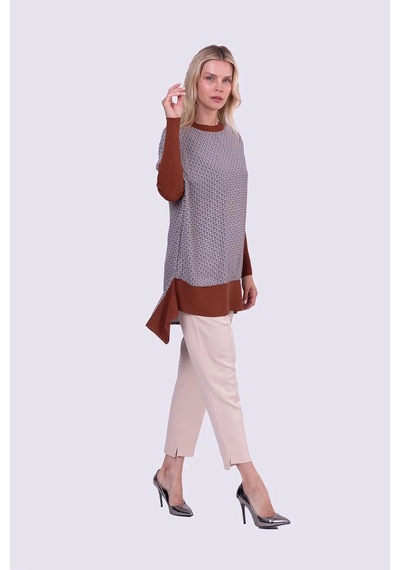 Invee İnvee Mendil Tunik Toprak 6252