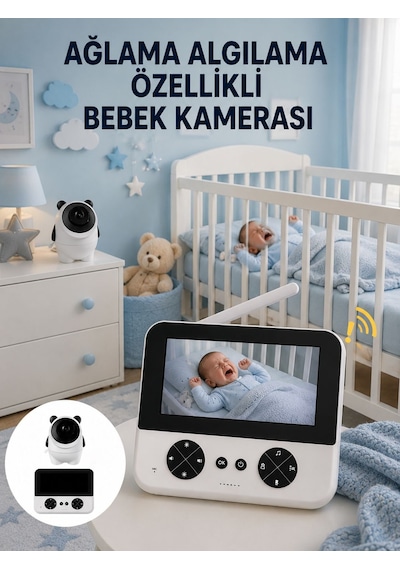 Gece Görüşlü Güvenli Bebek Monitörü 720p Hd Görüntü Yeni Nesil - Lisinya