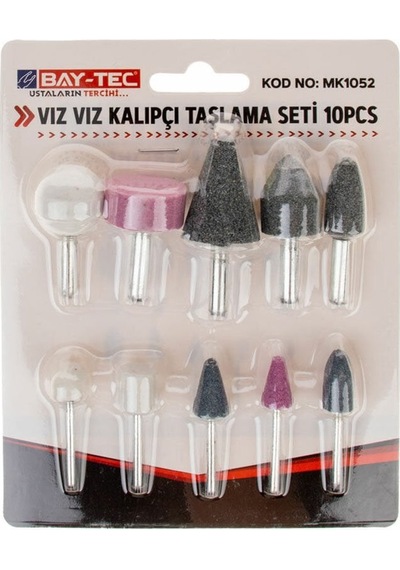 Vız Vız Kalıpçı Saplı Taşlama Seti 10 Parça-mk1052