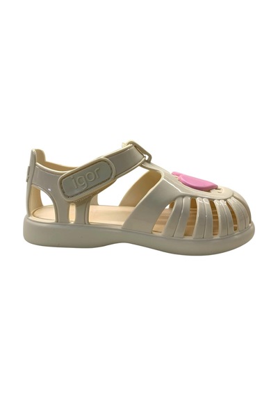 İgor Igor Tobby Gloss Love S10271 Kız Çocuk Sandalet Krem
