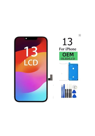Apple iPhone Uyumlu 13 Oled Ön Oled Ekran Dokunmatik Sıvı Bandı Kırılmaz Tamir Seti Set