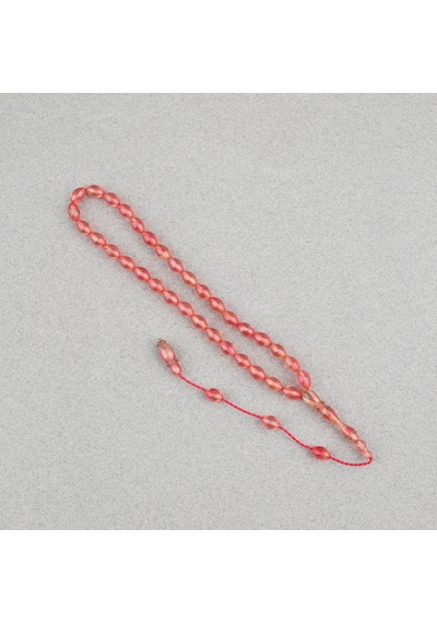 Ateş Kehribar Beyzi Kesim Sistemli Bilek Boy 5x8mm Tesbih
