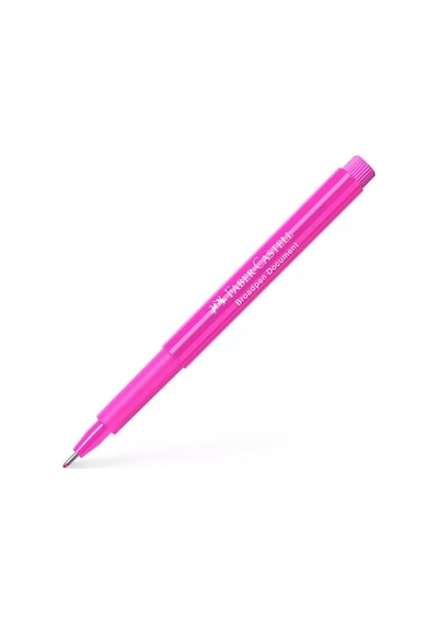 Faber Castell Broadpen Document Keçe Uçlu Kalem 0.8 Pembe
