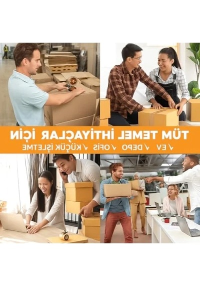 Şeffaf Koli Bandı, 45 Mm X 100 M, 6'lı Paket 1