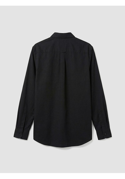 Lcwaıkıkı Classic Siyah Regular Fit Gabardin Erkek Gömlek