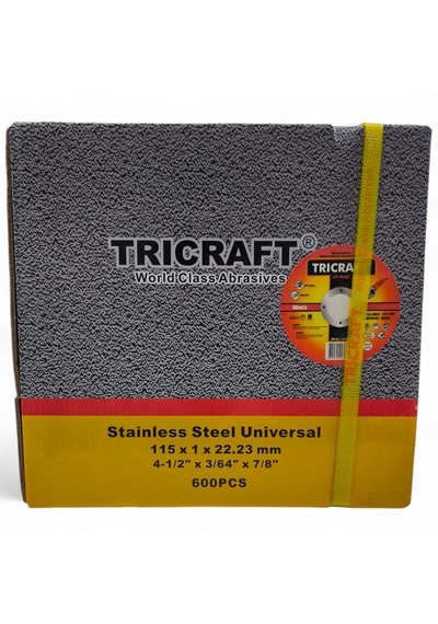 Trıcraft 24x25 600 Adet Metal İnox Kesici Taş 115 X 1.0 X 22 Mm
