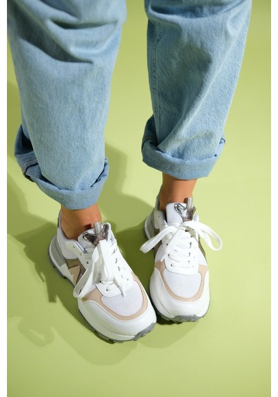 Luvishoes Luvi Shoes Calm Beyaz Platin Kadın Spor Ayakkabı Beyaz - Platin