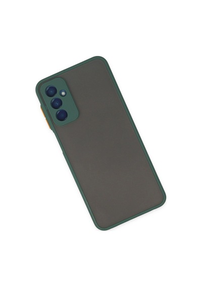 Samsung Galaxy Uyumlu - M13 Kılıf Montreal Silikon Kapak - Yeşil Çok Renkli