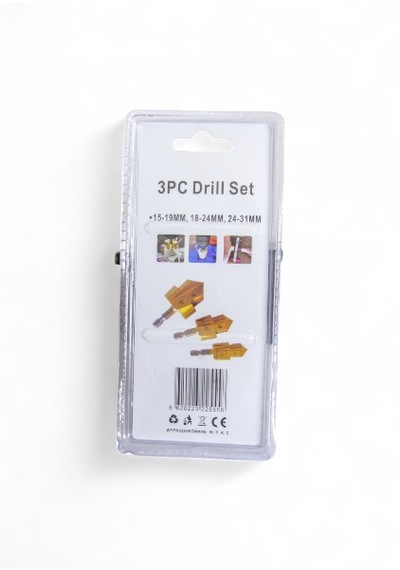 Alfa Hırdavat 3 Pcs 15-19 Mm 18-24 Mm 24-31 Mm Dril Set