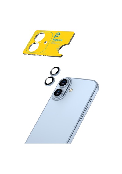 Piili Apple iPhone Uyumlu 17 Mavi Safir Lens Koruyucu