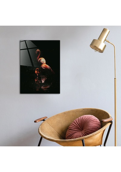 Decorıta Hayvanlar | Cam Tablo | Flamingo