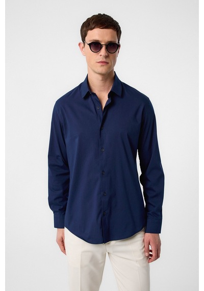 Antioch Slim Fit Erkek Gömlek A25y10123 Lacivert