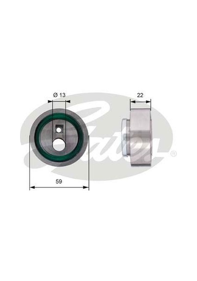 GATES T41129 TRİGER EKSANTRİK GERGİ RULMANI 106 205 206 306 309 4