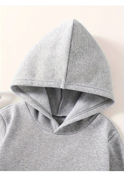 Uyguntarz Lolipop Desenli Kalp Baskılı Oversize Çocuk Sweatshirt Gri