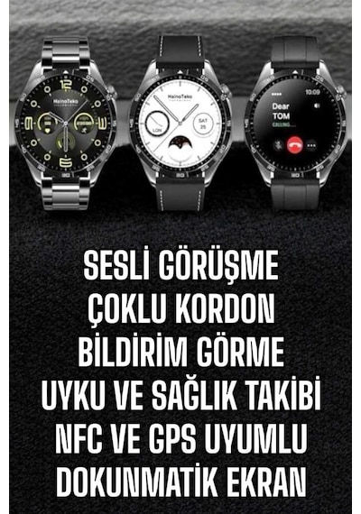 Akıllı Saat Titreşimli Pusula Nabız Ve Tansiyon Ölçer Nfc Uyumlu