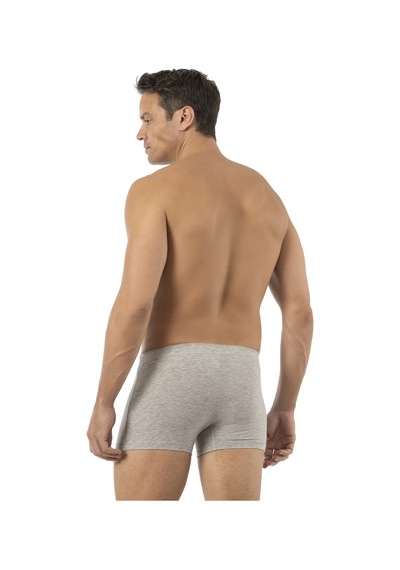 Özkan Underwear Özkan 12024 Erkek Pamuklu Likralı Süprem Esnek Rahat Boxer Şort Gri Melanj