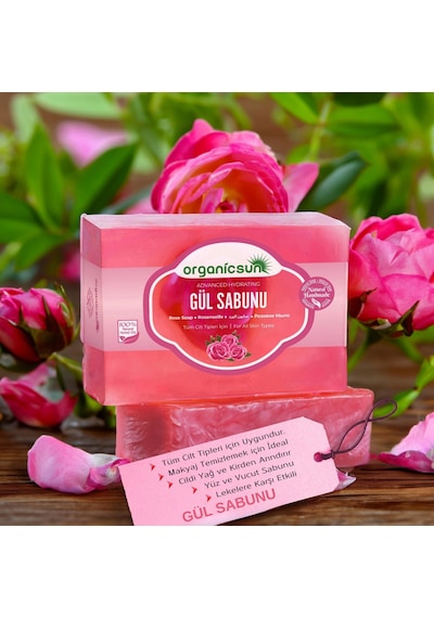 Organicsun Doğal Gül Sabunu 140 G