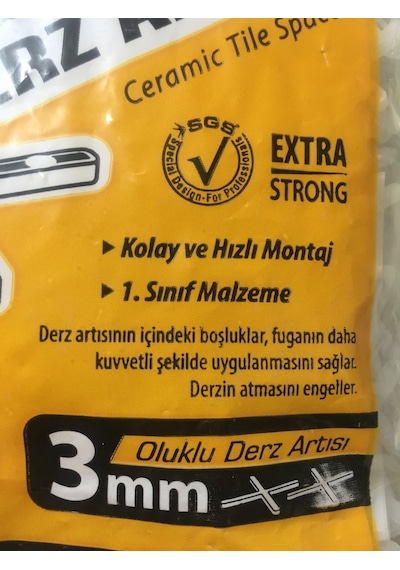 Sgs Oluklu Derz Artısı 3 Mm-2 Adet