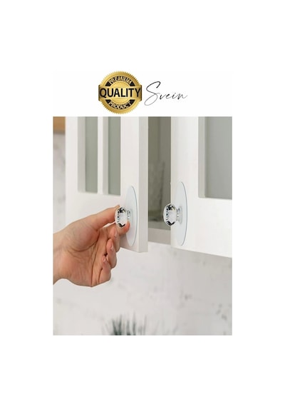 4 Adet Dekoratif Güçlü Tutunabilen Yapışkanlı Kristal Kapak Çekmece Dolap Kulp Seti Tutacak Kulbu Çok Renkli