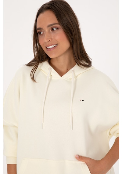 U.S. Polo Assn. Kadın Krem Şardonlu Kapüşonlu Sweatshırt 50313567-VR256