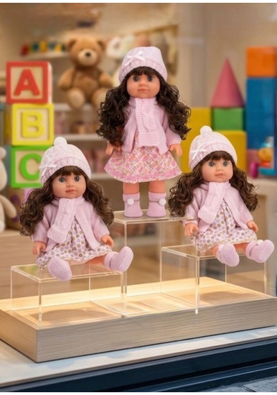 Lucia Girl Konuşan 35 Cm - Etkileşimli Kolları Bacakları Ve Kafası Et Kutulu Atkılı Oyuncak Bebek 37756968