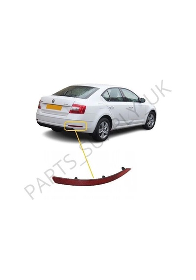 Vw Octavia 2013- Tampon Reflektörü Arka Sağ Oem No:5e5945106a
