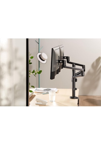 Monitör Tutucu Eğilebilir Döndürülebilir Kablo Kılavuzlu Ergonomi