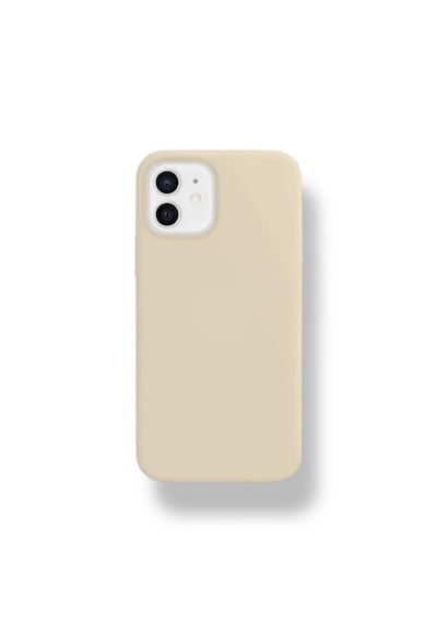 Apple Uyumlu iPhone 11 Kılıf Yumuşak Silikon İçi Kadife Lansman Kapak . Krem