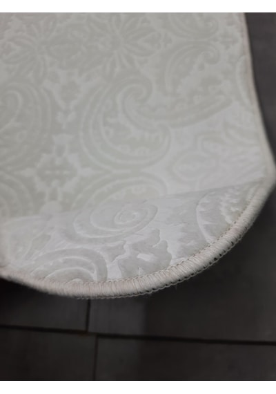 Bonny Home 3 Lü Krem Ultrasoft Desenli Klozet Takımı Banyo Halısı Krem