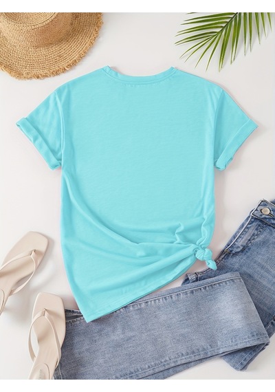 Uyguntarz Unisex Cep Panda Baskılı Tasarım Tshirt Bebe Mavisi
