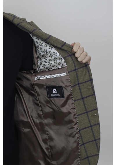 Moda Dmctekstil Erkek Haki Yeşil Ekose Kareli İtalyan Kesim Dar Kalıp Çift Düğme Kışlık Blazer Ceket Moda Dmctekstil Erkek Haki Yeşil Ekose Kareli İtalyan Kesim Dar Kalıp Çift Düğme Kışlık Blazer Ceket
