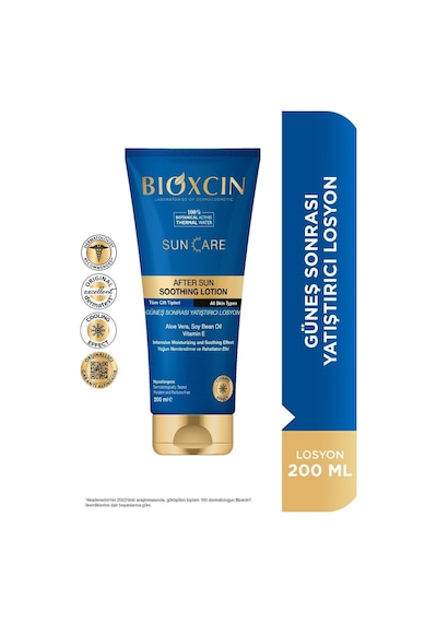 Bioxcin Sun Care Güneş Sonrası Yatıştırıcı Krem 200 Ml - Aloe Vera E Vitamini Pantenol Allantoin Termal Su