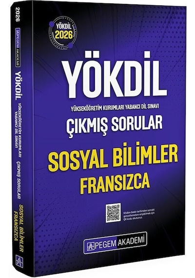 Pegem 2026 Yökdil Sosyal Bilimler Fransızca Çıkmış Sorular Çözümlü Pegem Akademi Yayınları