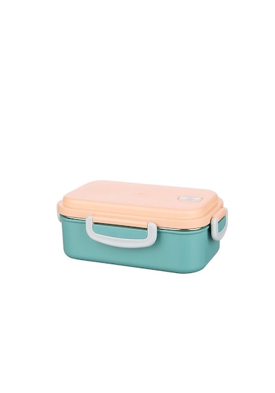 Aura 2 Bölmeli Akıllı Isıtmalı Çelik Öğle Yemeği Kabı Lunch Box Turkuaz