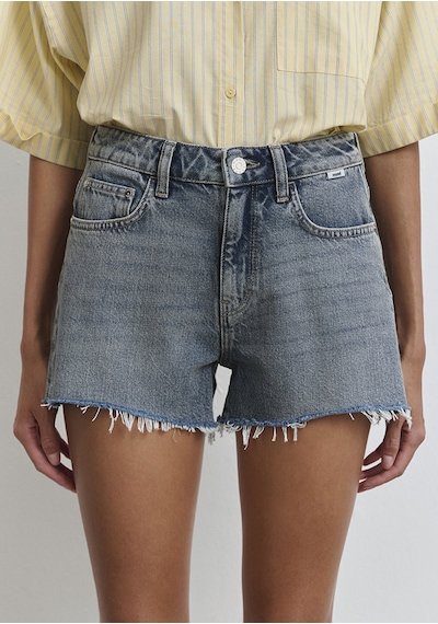 Mavi - Rosie 90lar Puslu Indigo Mavisi Jean Şort 1447489740 Mavi