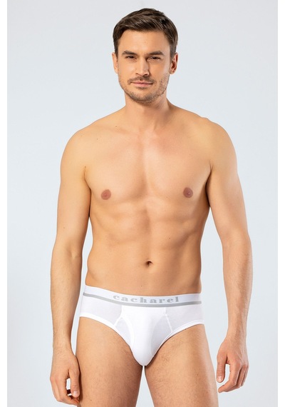 Cacharel Erkek Likrali Bantli Slip 1311/beyaz