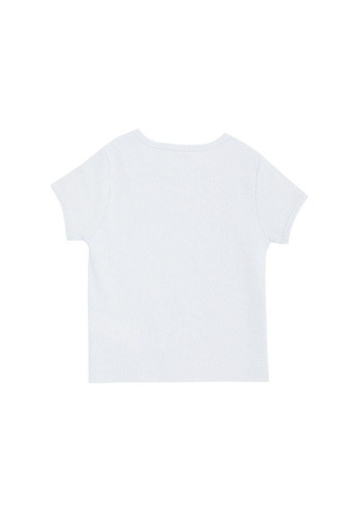 Breeze Kız Çocuk Pamuklu Love Yazılı T-shirt-14035 Beyaz