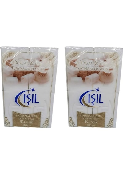 Işıl Doğal Saf Kaynaklı Katı Sabun 4 x 200 G 2 Paket
