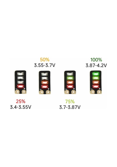 Mini 3.7v 4.2v Lityum Pil Kapasite Göstergesi 18650 Ultra Küçük Tek Hücreli 1s Li-ion Batarya