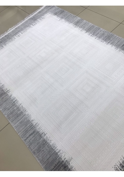 Merinos Halı Elegance 74427 095 Serisi Akrilik Salon Oturma Yatak Odası Halısı Gri
