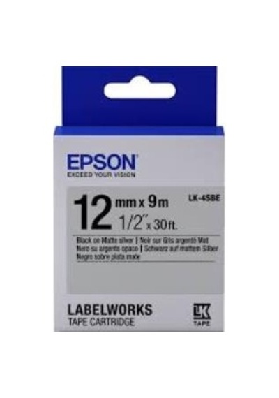 Epson LK-5TBN Clear Siyah Üzeri Beyaz 18 MM 9 M Etiket