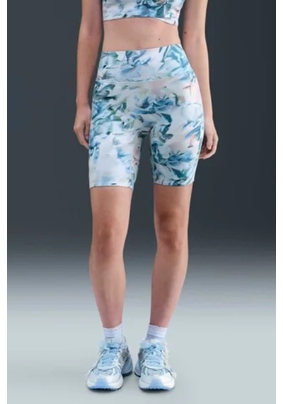 Nike Universa Women's Artist Collection High-waisted 20.5cm Biker Shorts Yüksek Bel Spor Şort Tayt Yeşil