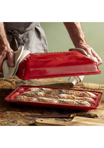 Emile Henry EH345506 Seramik Baget Ekmek Fırın Kabı (39,5x23x10 /