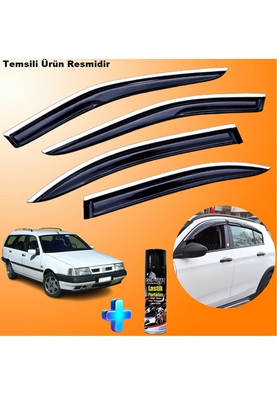 Fiat Tempra Stw Mügen Cam Rüzgarlığı Abs Nikelaj Krom Cam Rüzgarlığı Tüm Kasalar + Ebrayn Lastik Parlatıcı