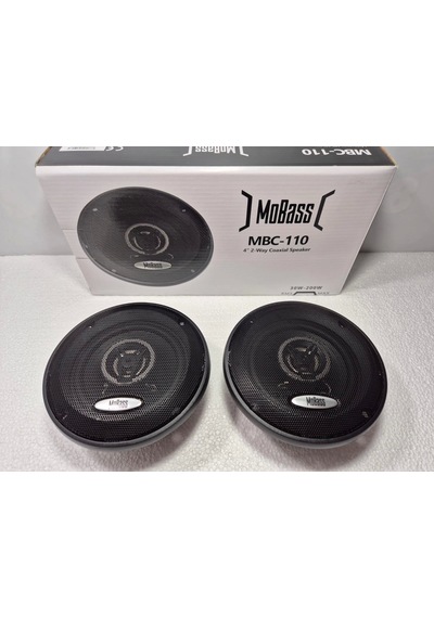 Mobass 10cm Hoparlör Mobass Mbc-110 - 200w Kapaklı , Tweeterli Torpido Ve Kapı Hoparlörü 10cm