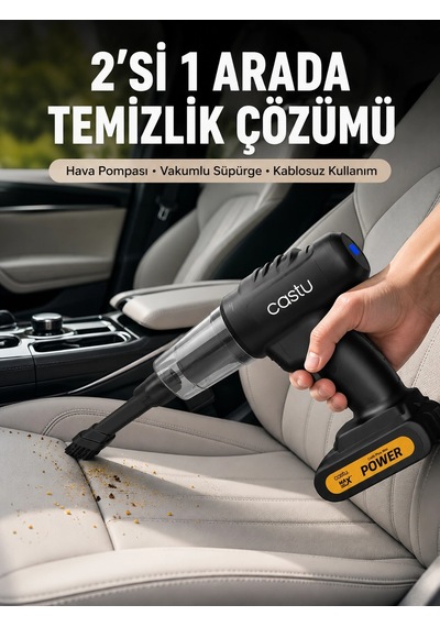 Kablosuz Araç El Süpürgesi Hava Pompası Kombinasyon Belirtilmemiş