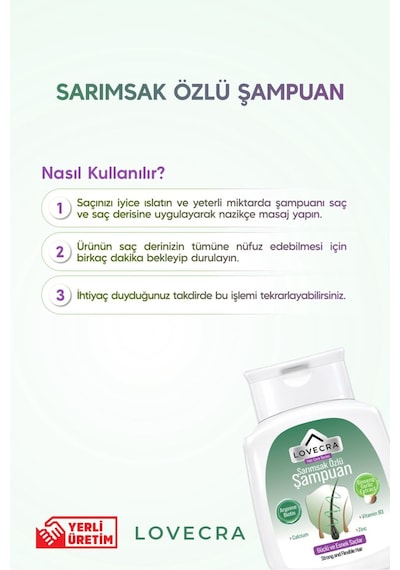 Sarımsak Özlü Şampuan Dökülme Karşıtı Saç Güçlendirici Besleyici Canlılık 290 Ml Tüm Saç Tipleri