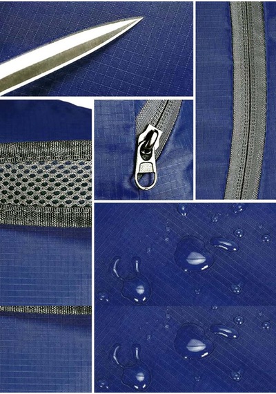 Sportive Katlanabilir Su Geçirmez Spor Sırt Çantası Ultra Hafif Foldable Seyahat & Kamp Çantası 41 Cm Koyu Mavi